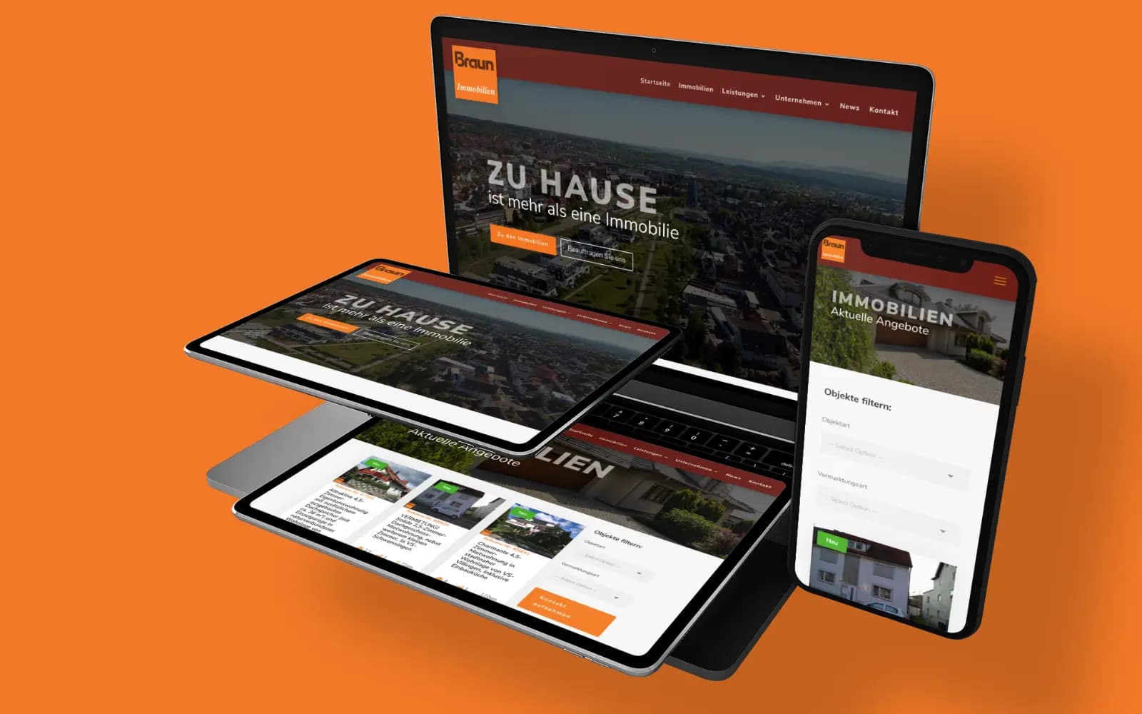 MockUp Webdesign für den Kunden AP&S